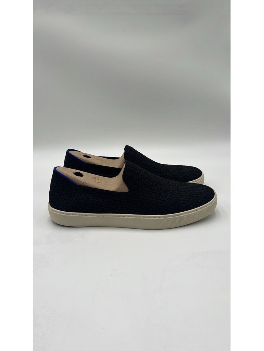 Women’s ROTHY'S 'The Sneaker' Black Honeycomb Knit Slip On Flats Size 11.5